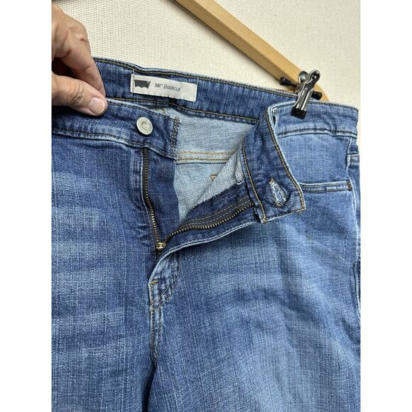 Levi’s Womens 590 Bootcut Medium Blue Denim Jeans Plus Size 18W Flap Pockets - Picture 5 of 16